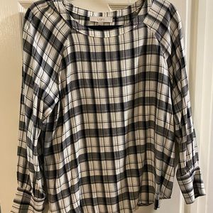 Loft plaid blouse/shirt